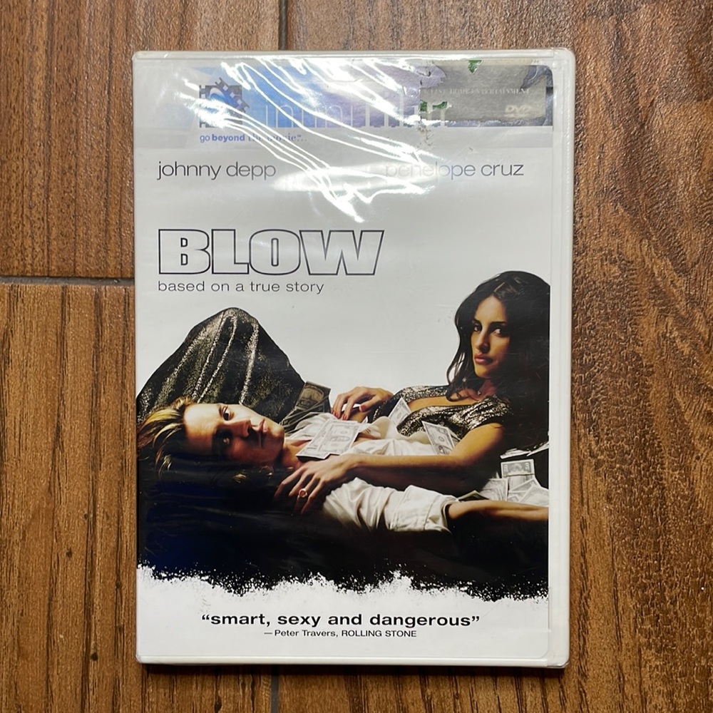 Blow DVD | Ft. Johnny Depp & Penelope Cruz | Unopened | Drama/Thriller | Rated R